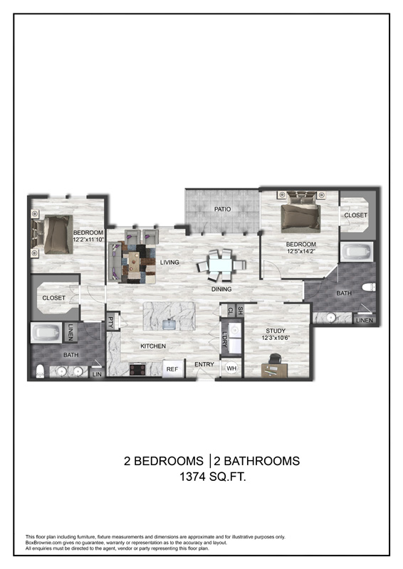 Floor plan layout diagram for B4